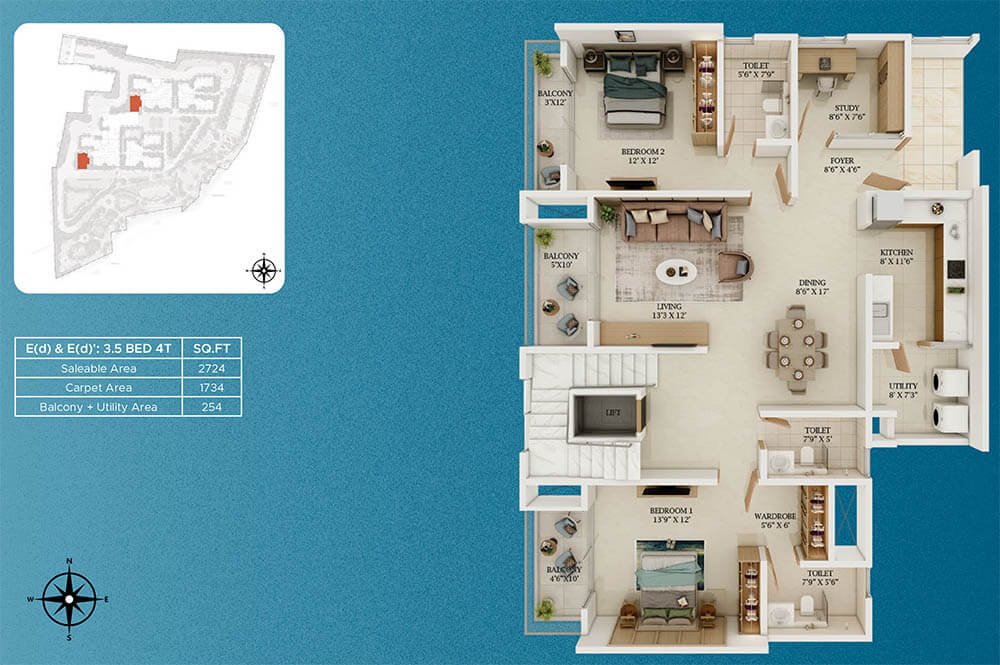 Luxury apartments in Whitefield